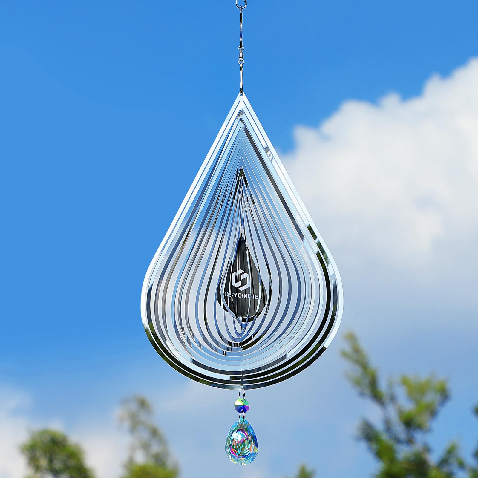 Amazon.com: 3D Wind Spinners Outdoor Flowing-Light Effect Metal